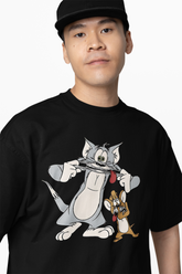 Weird Tom And Jerry Oversized T-Shirts
